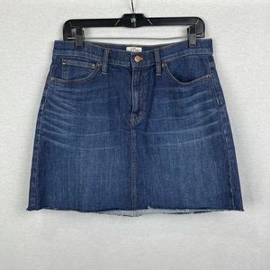 J CREW DENIM MINI SKIRT Sz 29 / 8